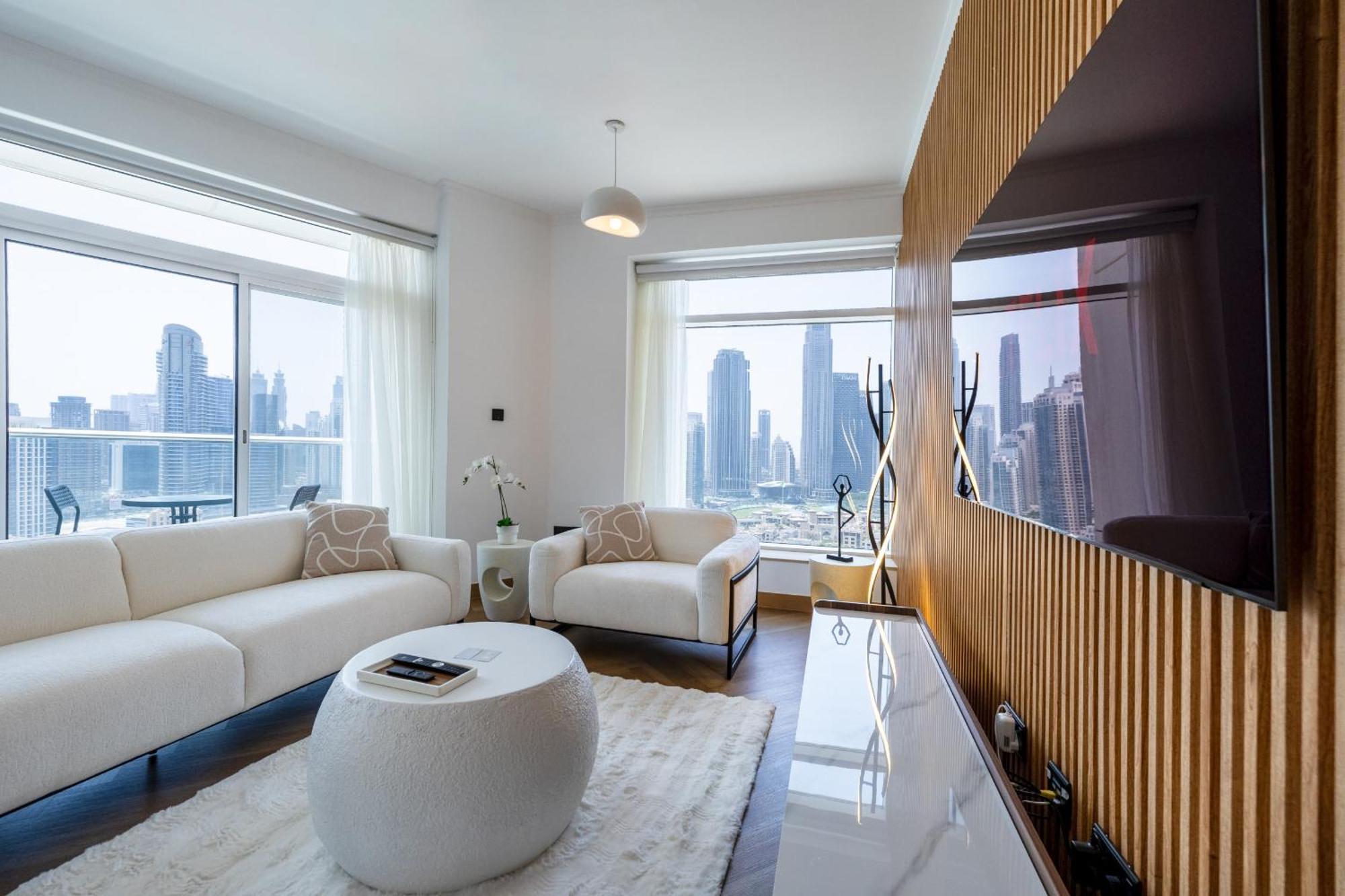 Upgraded Apartment With Stunning Burj Khalifa View Дубай Экстерьер фото